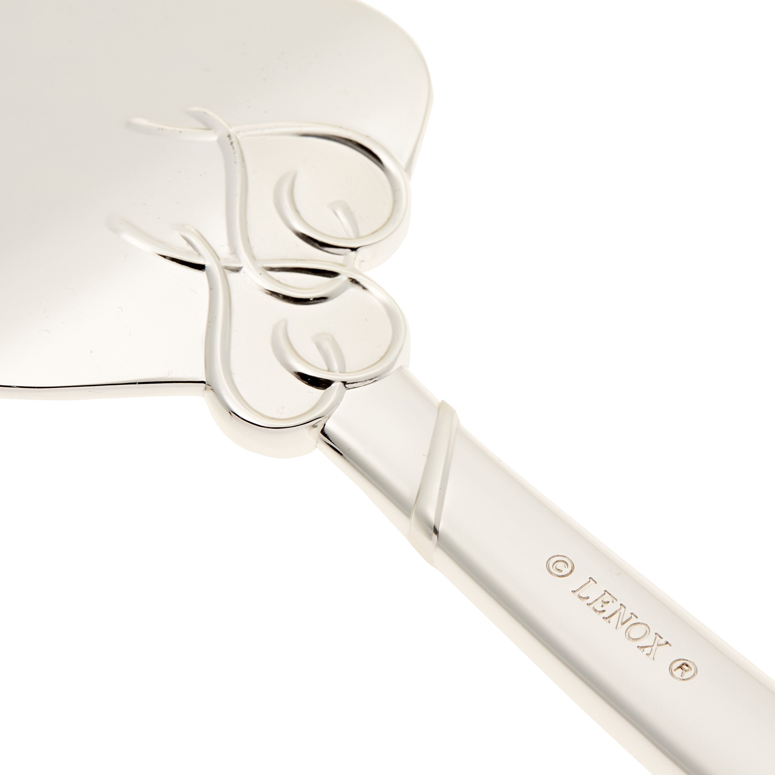 Lenox détail de la finition argentée pour montrer la brillance et qualité
