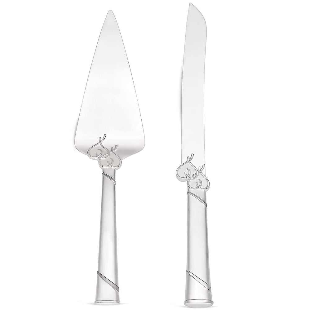 Lenox couteau et pelle face avant montrant l'ensemble élégant pour cérémonies
