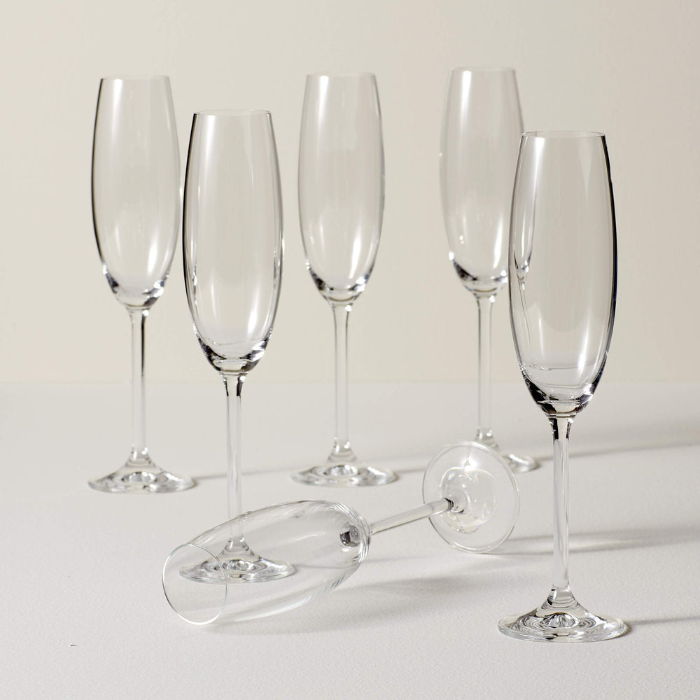 Lenox ensemble de six flûtes prêts pour le service convivial