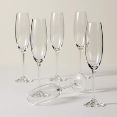 Lenox ensemble de six flûtes prêts pour le service convivial