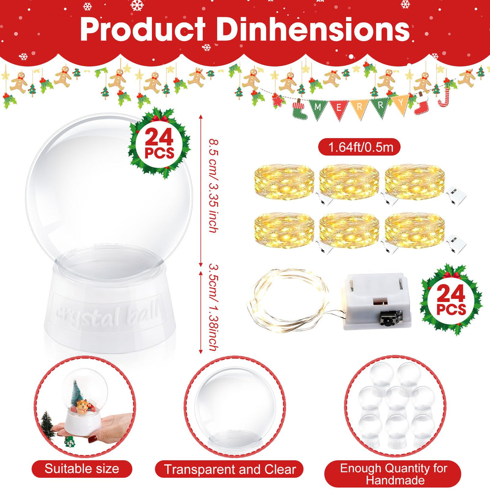 Lenwen globe en usage décoré avec mini-arbre et LED pour ambiance chaleureuse