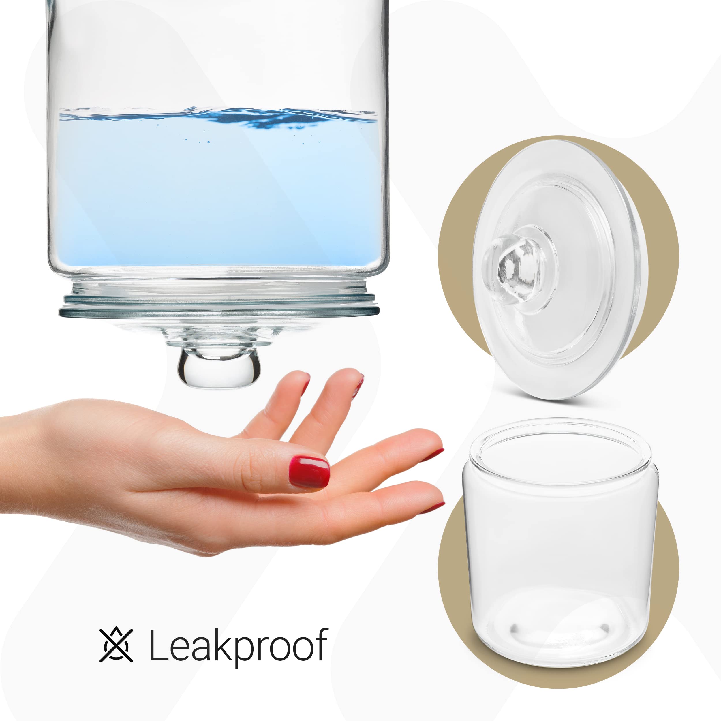 Le'raze comparaison taille avec règle montrant capacité d'un gallon