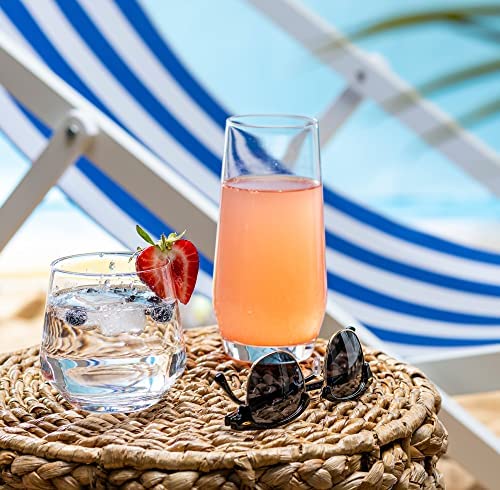 Le'raze verre highball clair mettant en valeur boissons longues