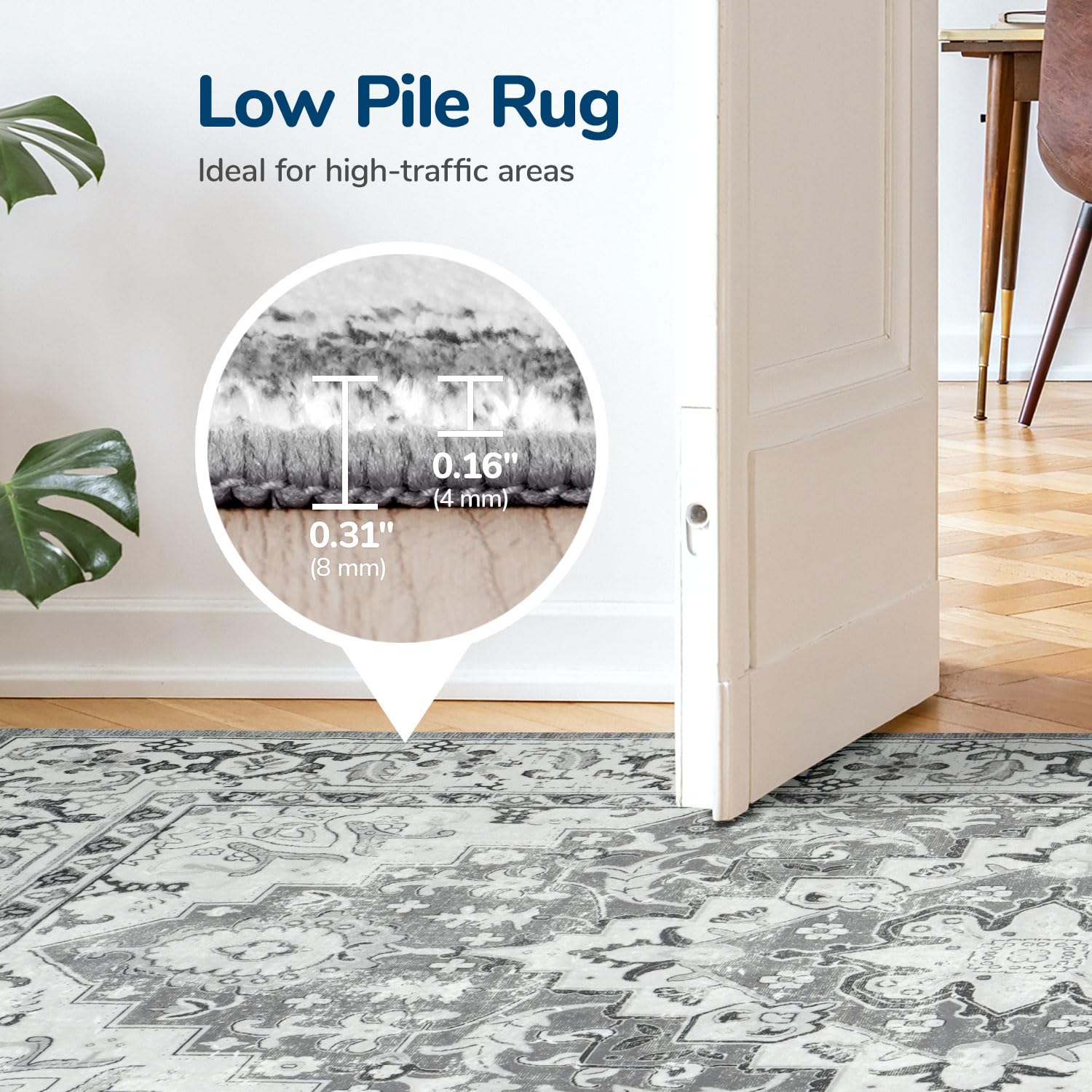 Lessymo tapis sous table basse montrant stabilité et intégration mobilier