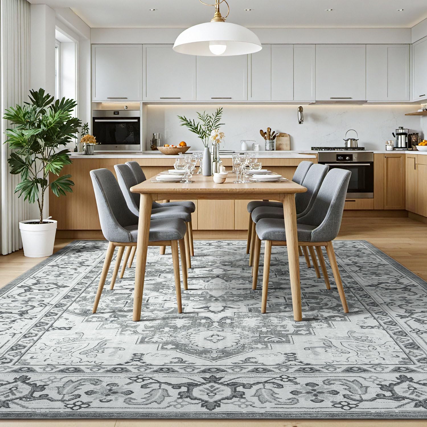 Lessymo tapis installé dans un salon apportant style et protection de sol