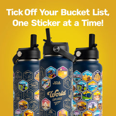 LET'S WANDER assortiment de 50 autocollants waterproof pour personnaliser
