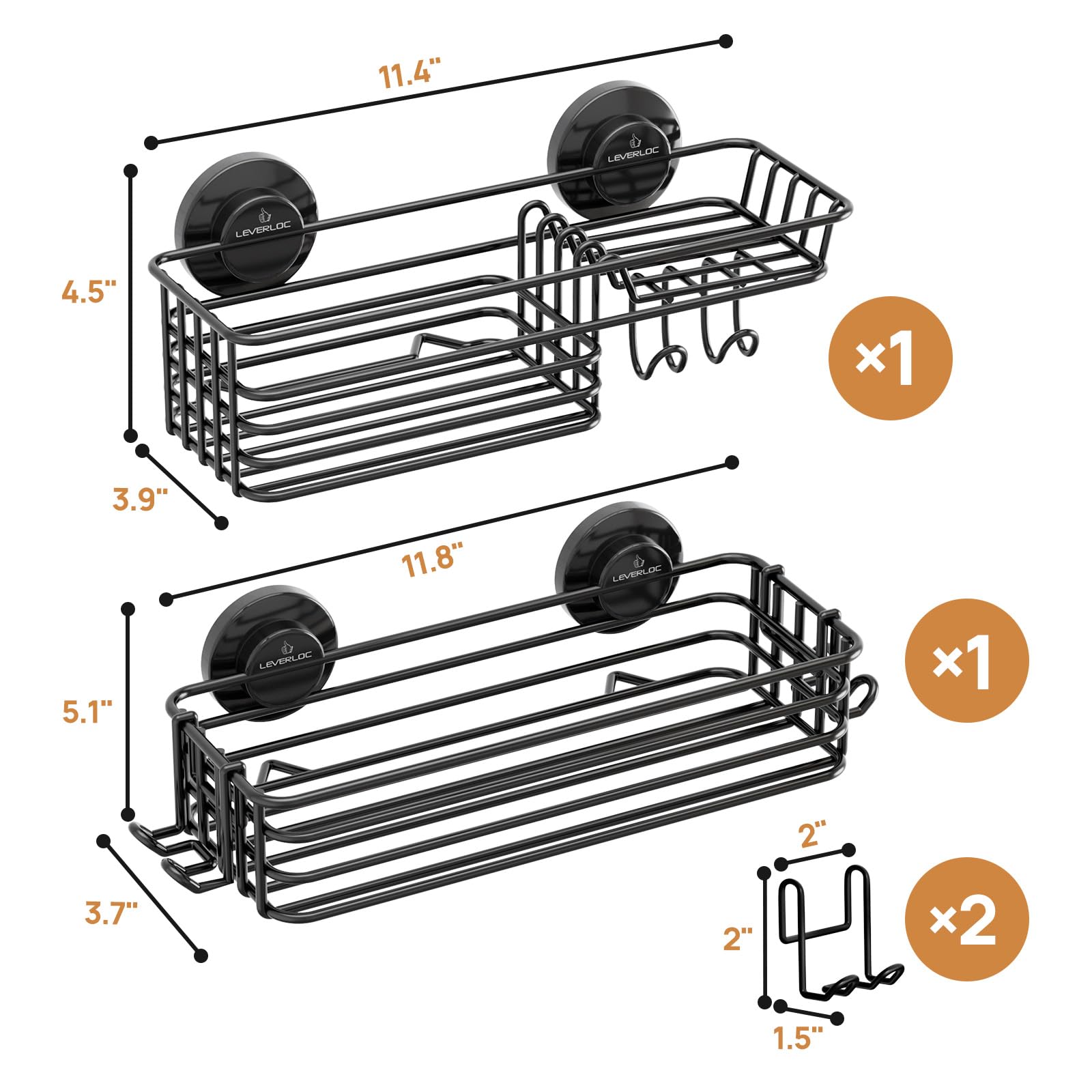 LEVERLOC ensemble fixé au mur sans perçage pour gain de place