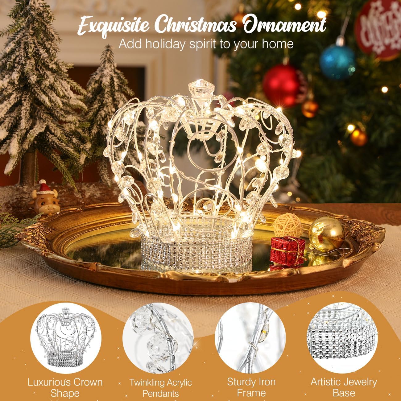 Lewondr gros plan du pendentif acrylique reflétant la lumière décorative