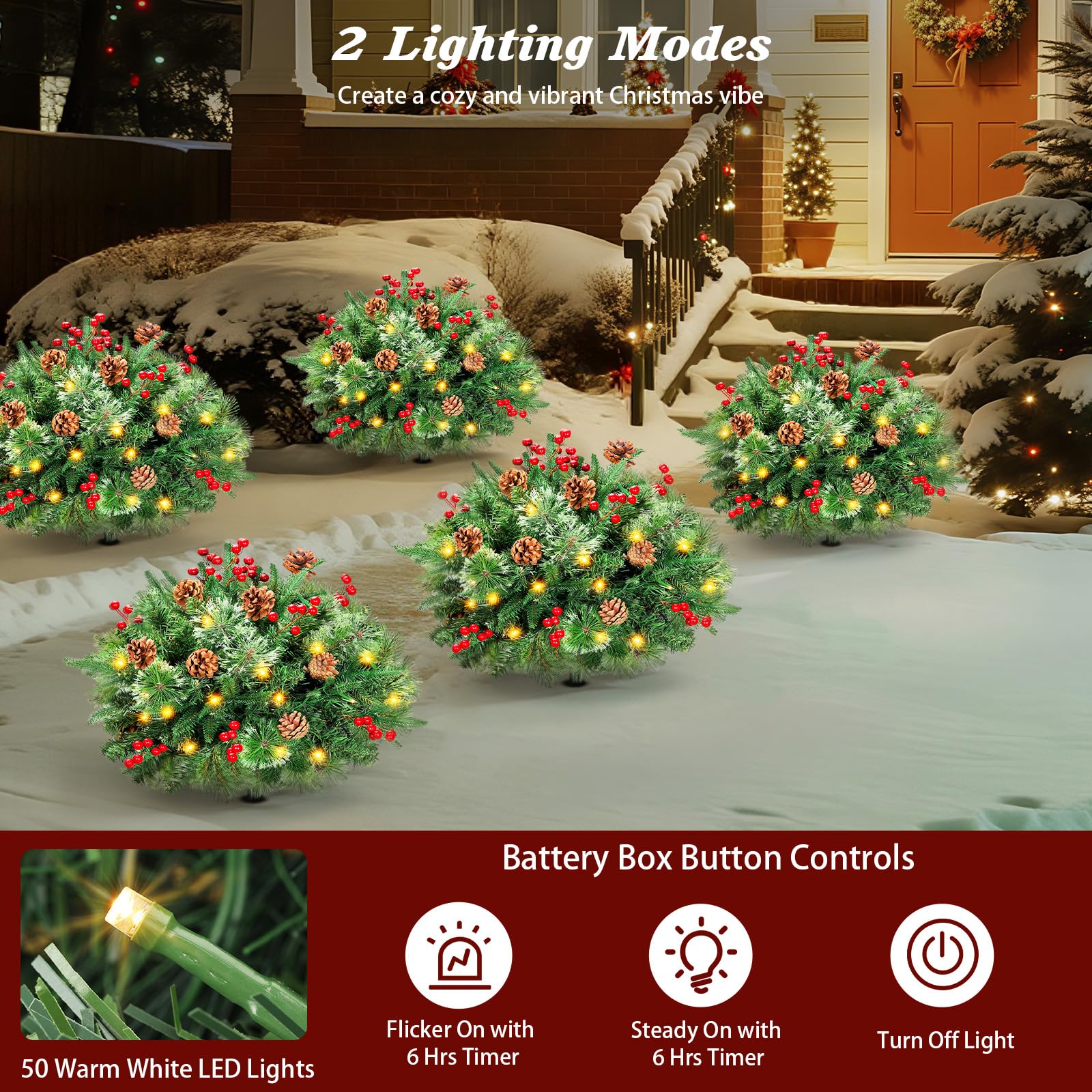 Lewondr 50 LEDs blanc chaud créent ambiance douce