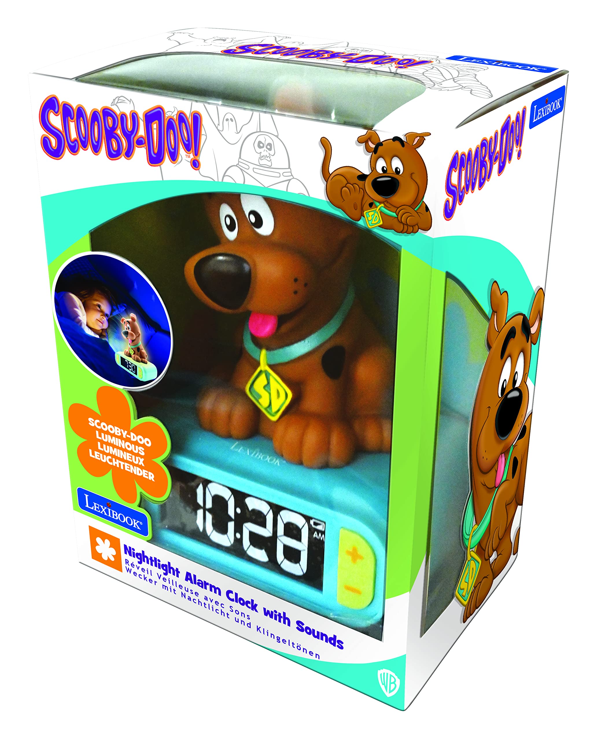 LEXiBOOK Scooby‑Doo enfant appuie sur figurine pour activation ludique