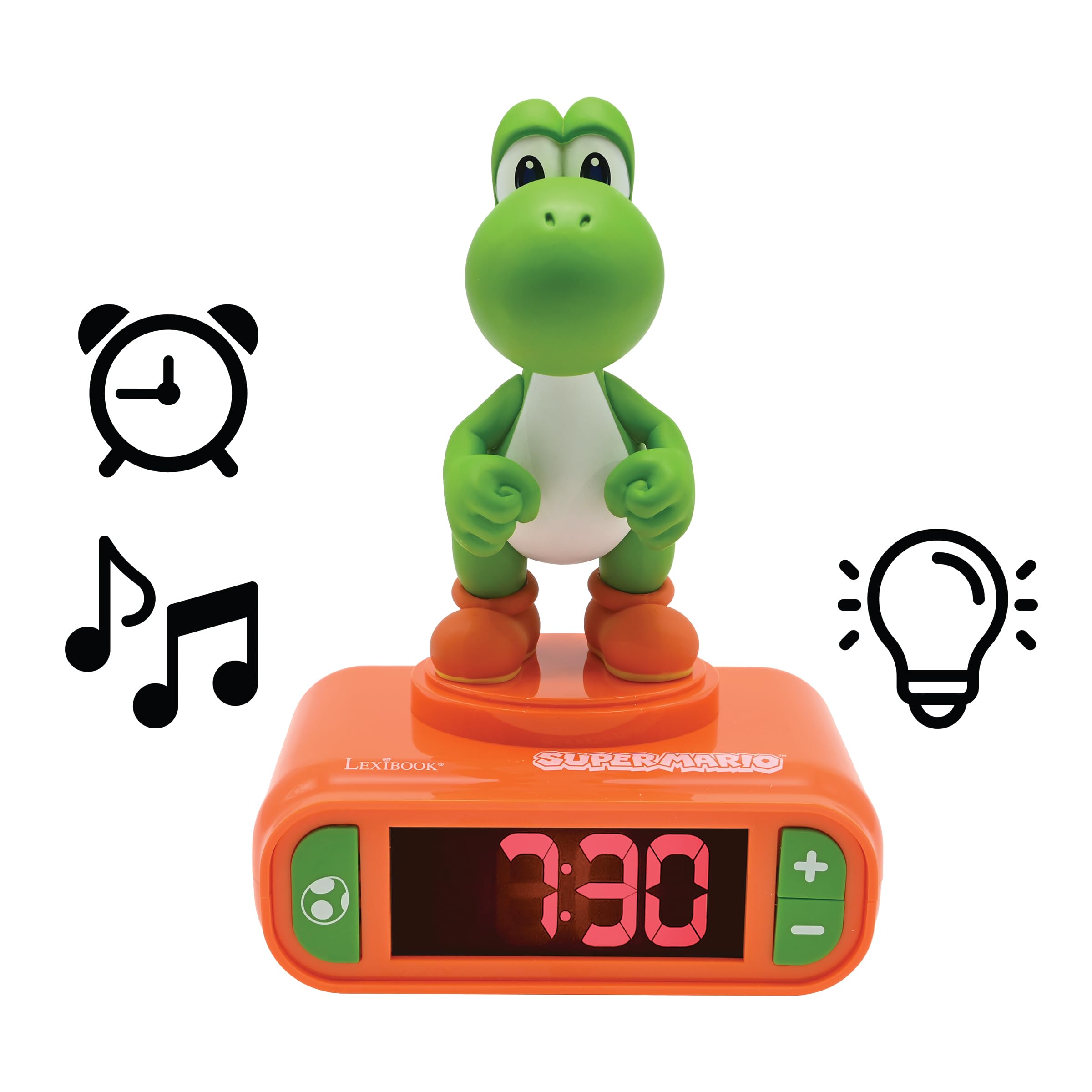 LEXiBOOK Yoshi profil avec veilleuse allumée apportant lumière douce rassurante