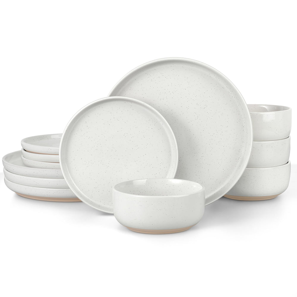 LIANYU assiette plate blanche neige idéale pour présenter plats et portions