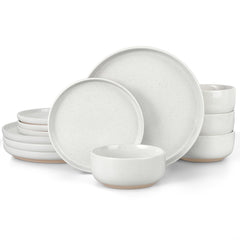 LIANYU assiette plate blanche neige idéale pour présenter plats et portions