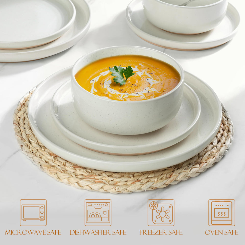 LIANYU bol 22 oz blanc pratique pour céréales et soupes quotidiennes