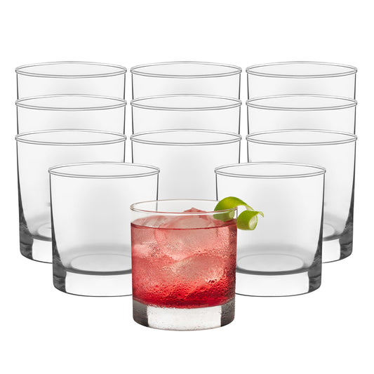 Libbey verre face avant lot de 12 montrant finition claire et élégante