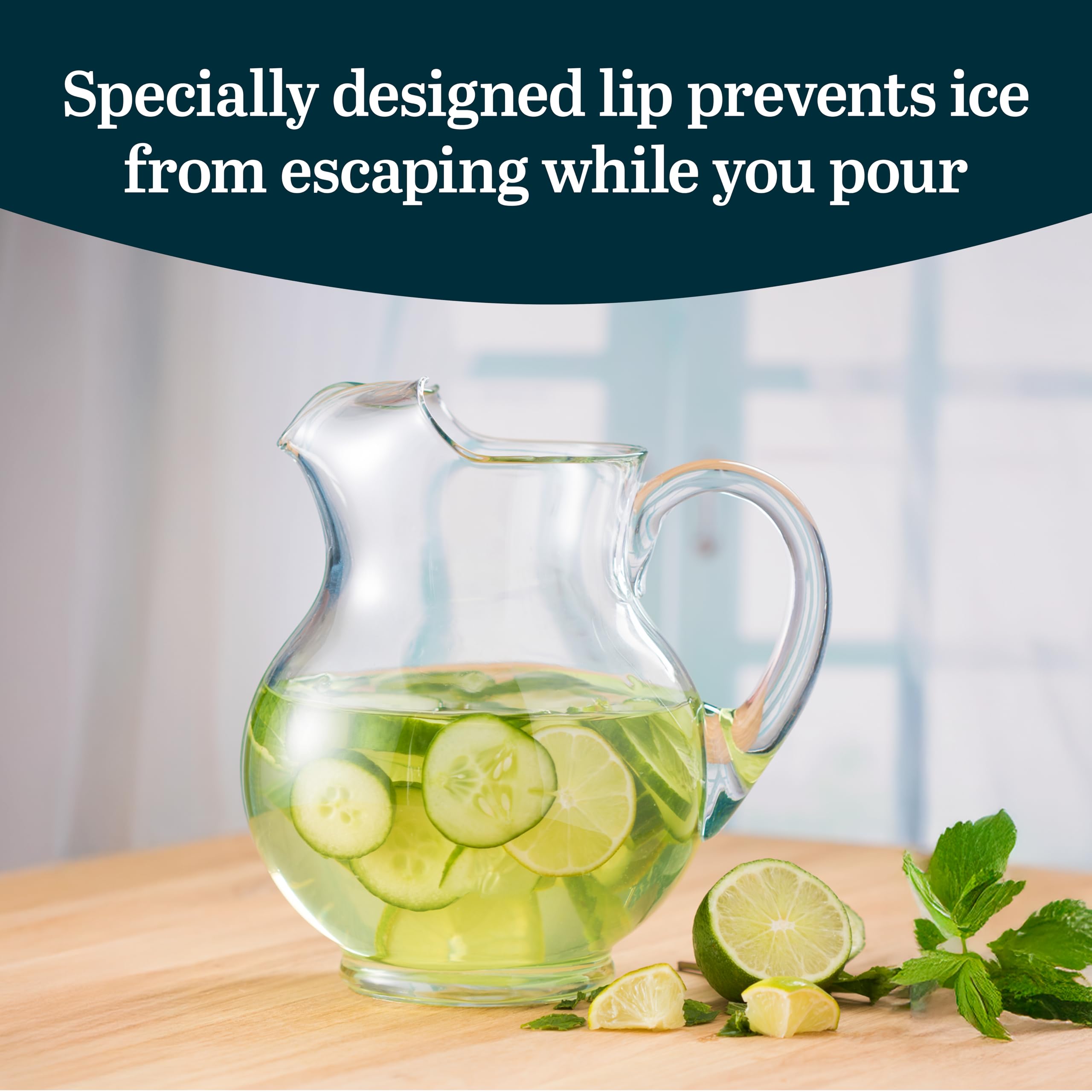 Libbey pichet en usage avec jus glacé mettant en valeur boisson