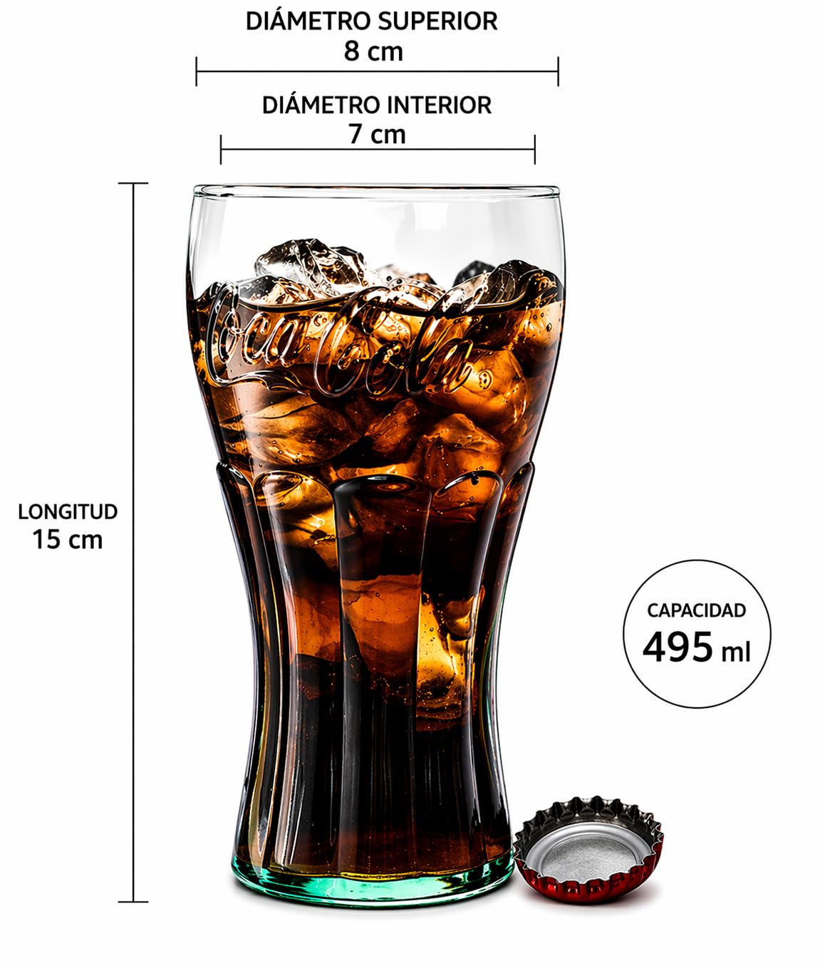 Libbey gros plan bord de verre Coca-Cola pour une meilleure présentation