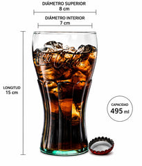 Libbey gros plan bord de verre Coca-Cola pour une meilleure présentation