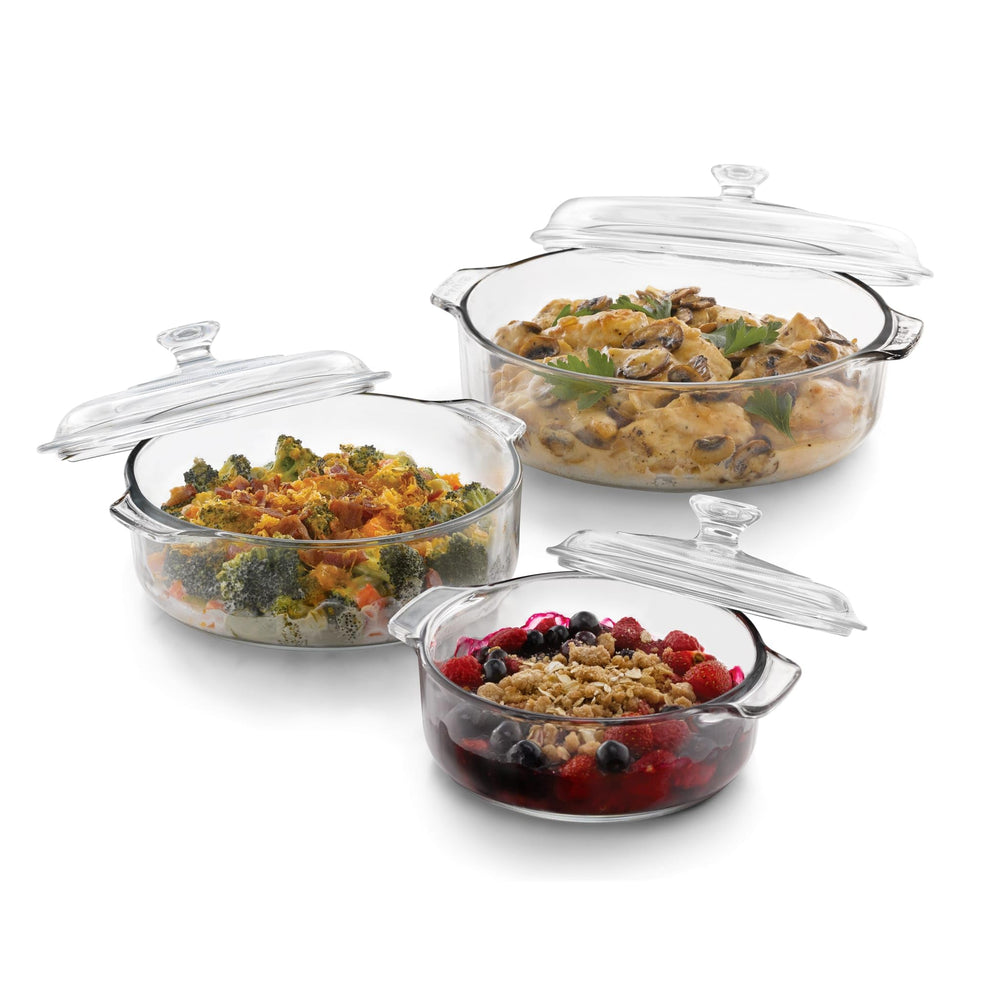Libbey ensemble plat en verre face utile pour cuisson et présentation