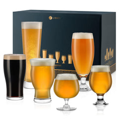 Libbey vue de face du coffret de six verres montrant élégance et polyvalence