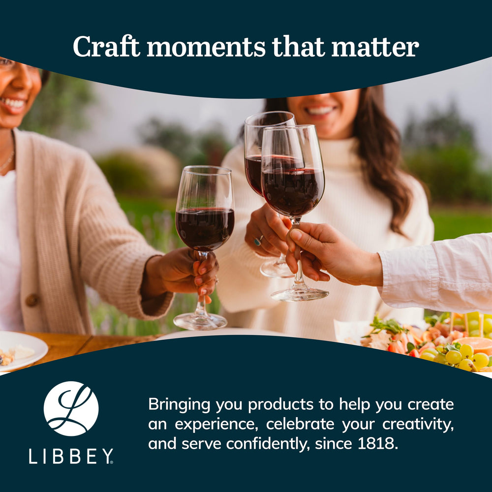 Libbey présentoir sur table dressée montrant ambiance conviviale et décoration