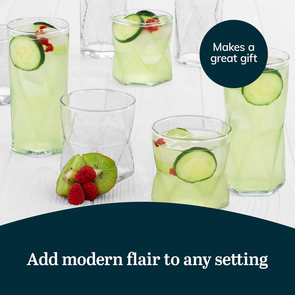 Libbey Rhombus détail du bord lisse assurant confort et sécurité