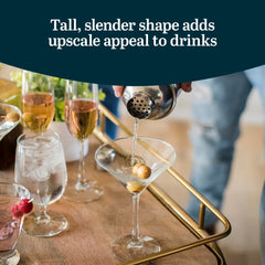 Libbey service de six verres sur table pour réception visuelle raffinée