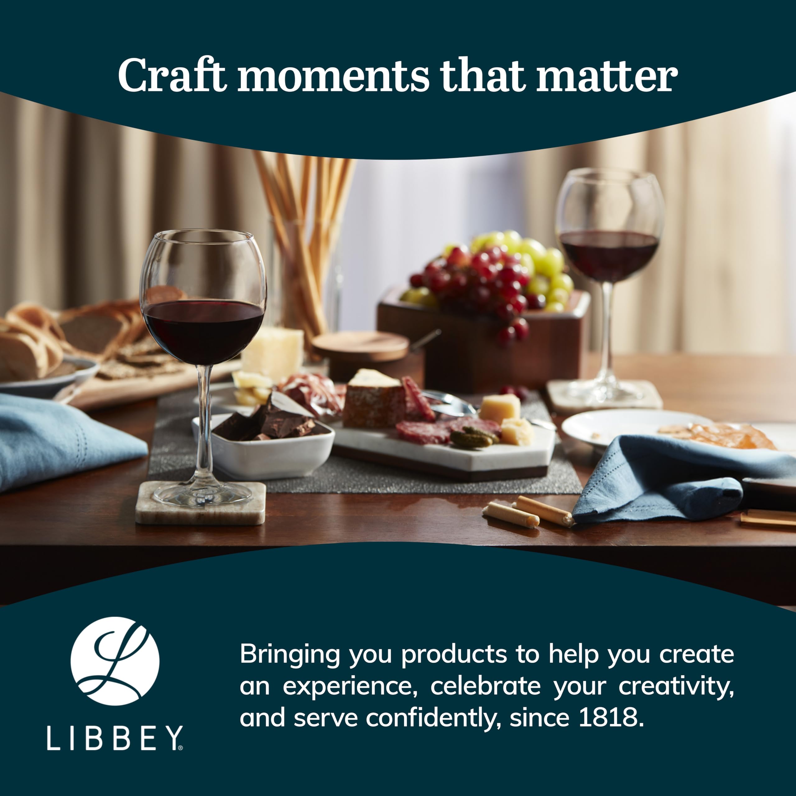Libbey Vina emballage prêt à offrir, cadeau chic