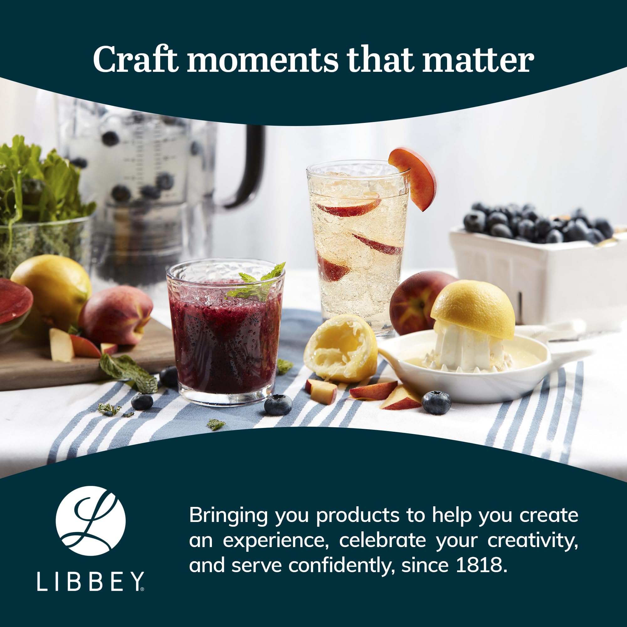 Libbey Yucatan ensemble de 16 verres prêt pour réception conviviale