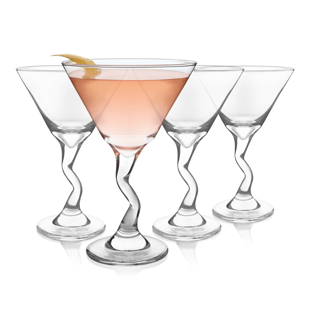 Libbey verre à martini face avant montrant silhouette élégante et capacité
