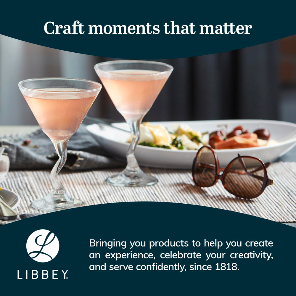 Libbey détail de l’étiquette et qualité du verre transparent durable