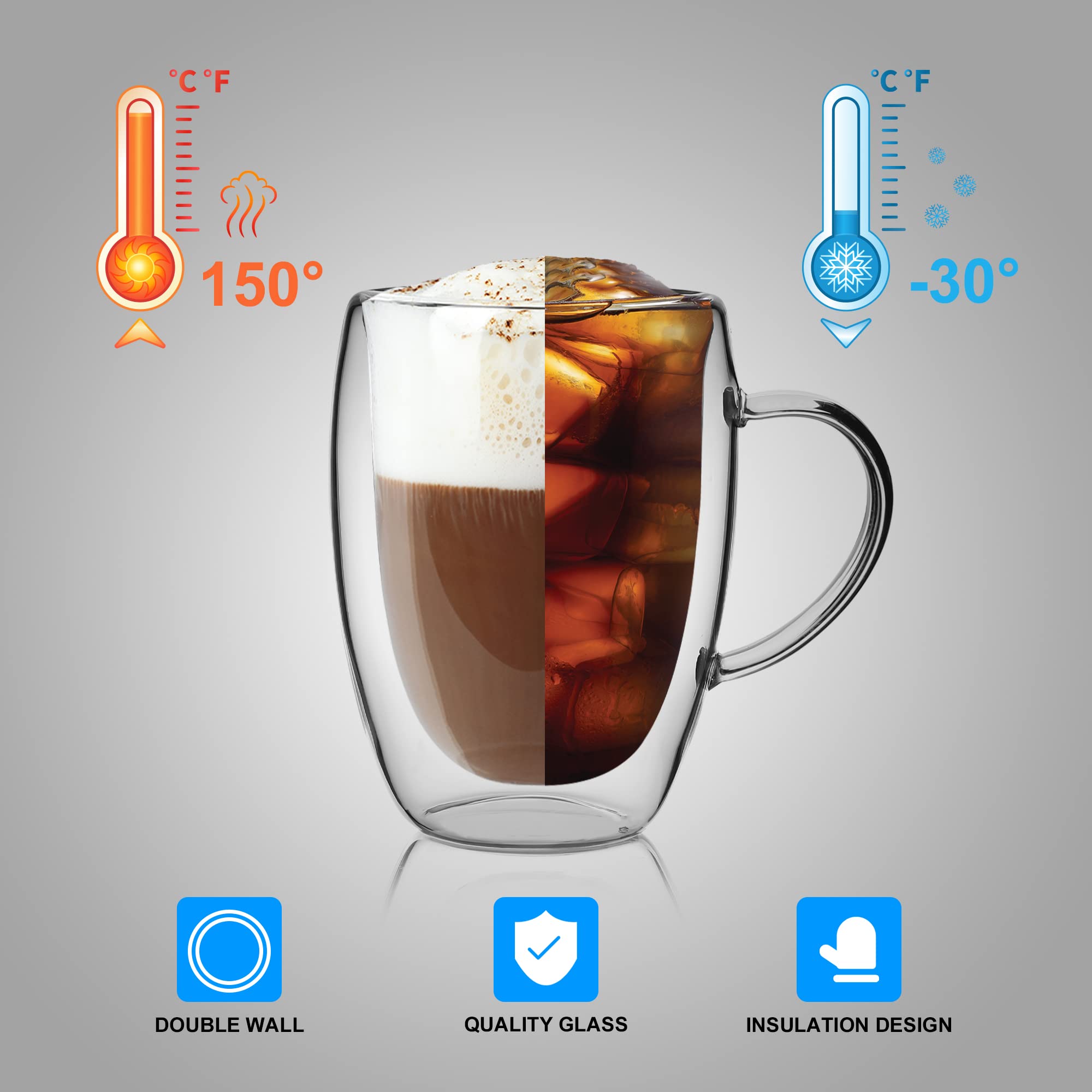 LIBWYS mise en scène cuisine avec toutes les tasses, ensemble prêt à offrir