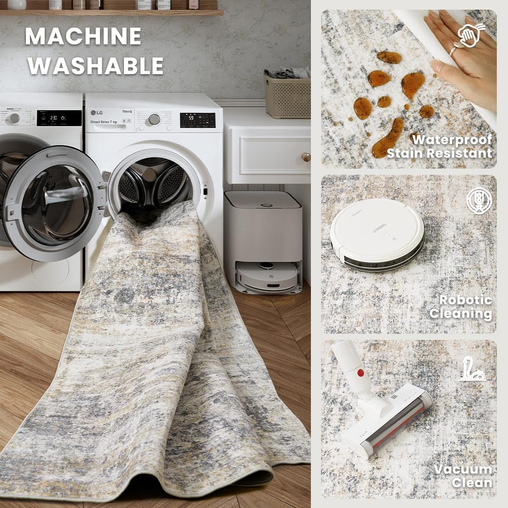 LIDALL tapis stylisé en salon apportant confort et esthétique conviviale