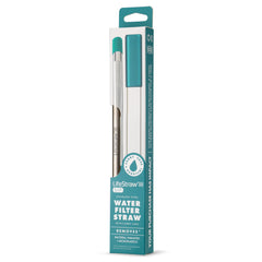Gros plan acier inox LifeStraw Sip montrant finition durable