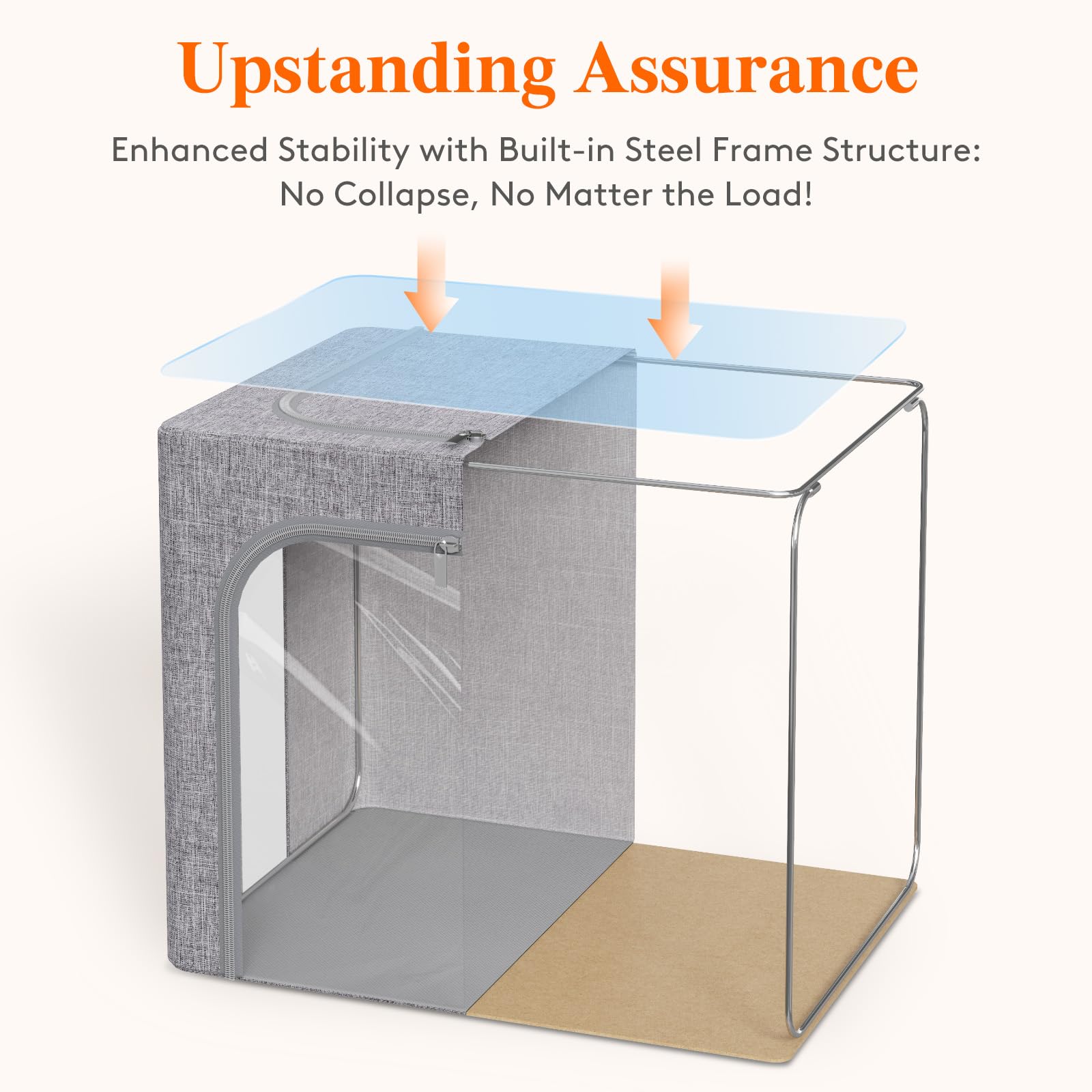 Lifewit zoom sur l'armature métallique offrant solidité et stabilité