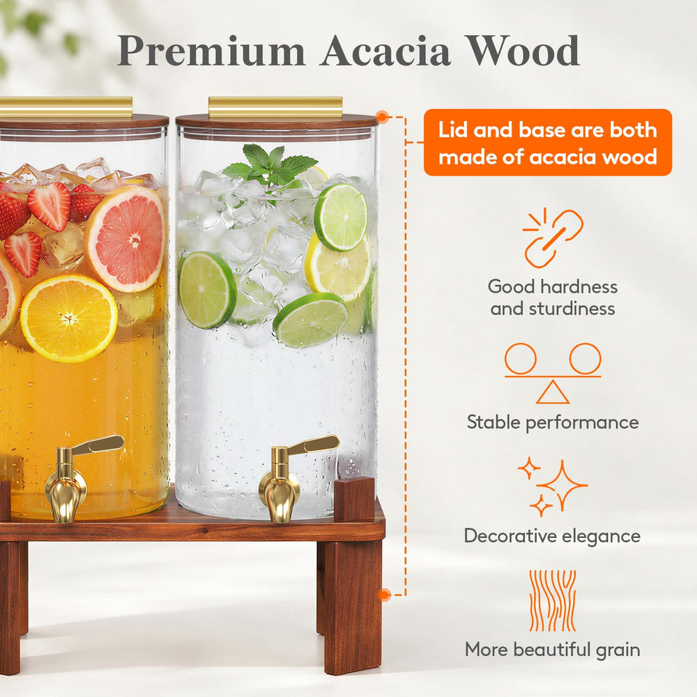 Lifewit couvercle en bois avec joint pour fraîcheur et étanchéité