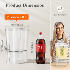 Lifewit colonne infuseur ouverte avec fruits pour arômes naturels
