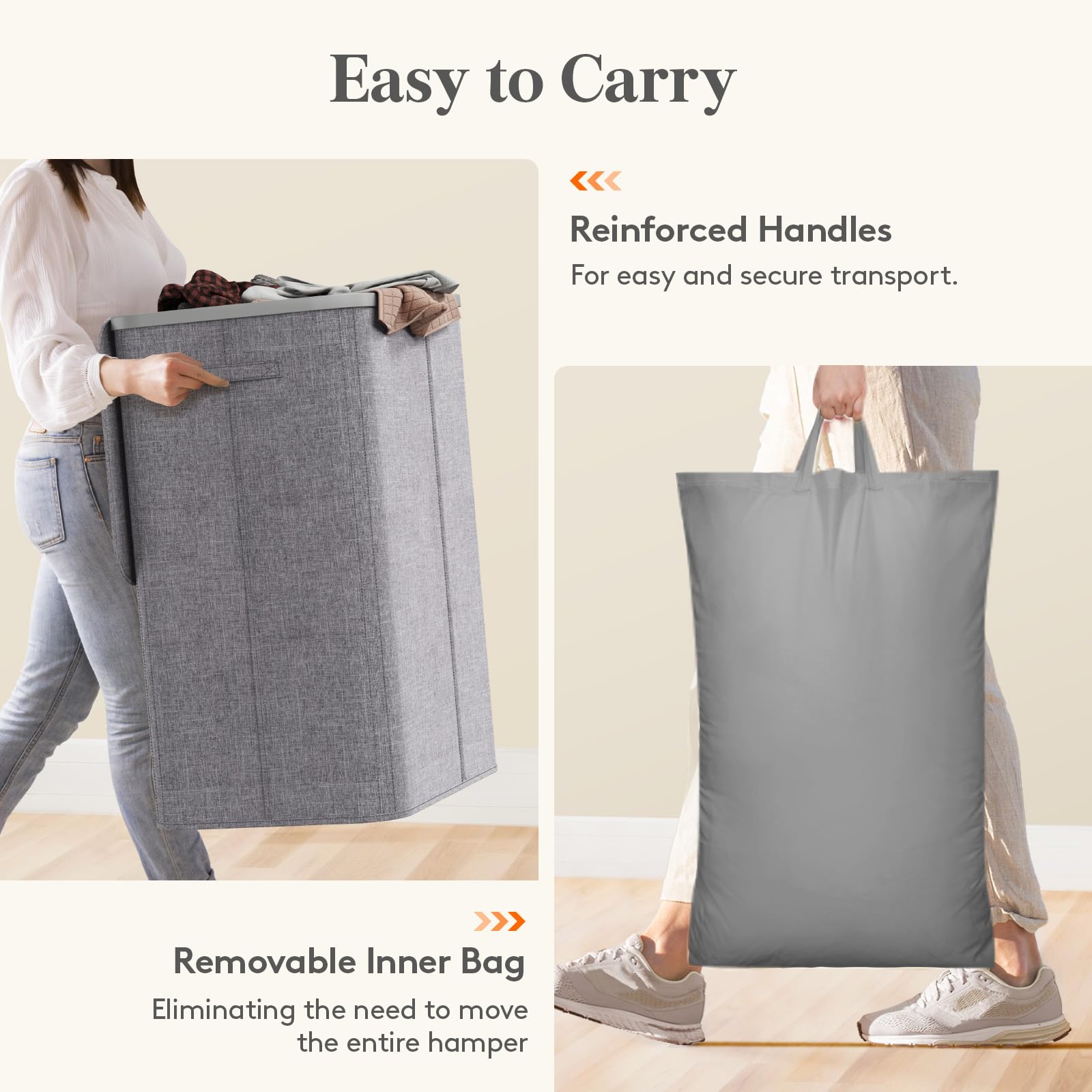 Lifewit comparaison taille avec une personne, capacité 185 L visible
