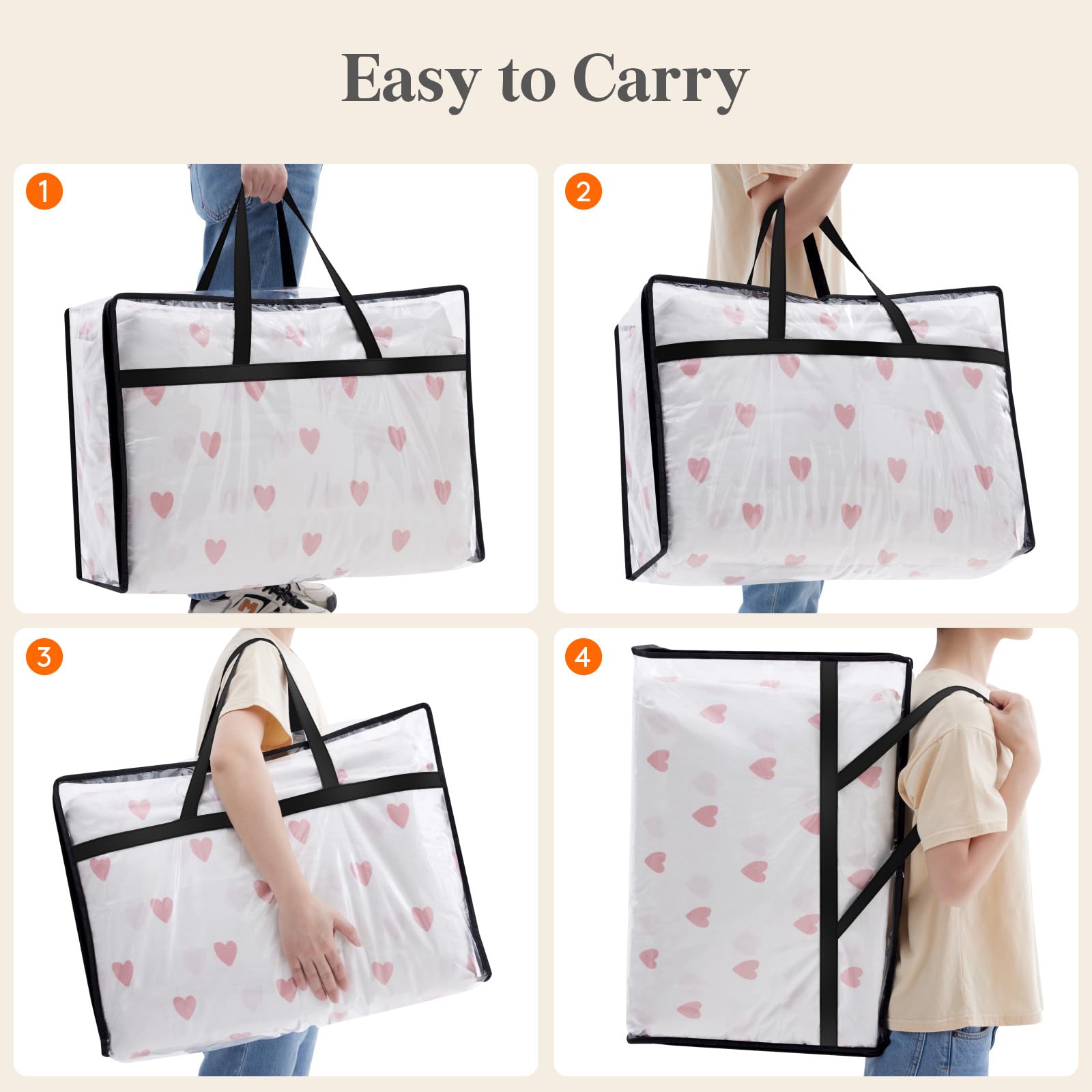 Lifewit transparence du sac permettant repérage rapide des articles