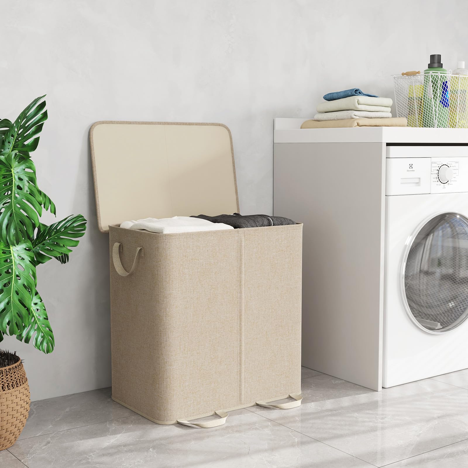 Lifewit couvercle ouvert montrant l'intérieur compartimenté, tri pratique