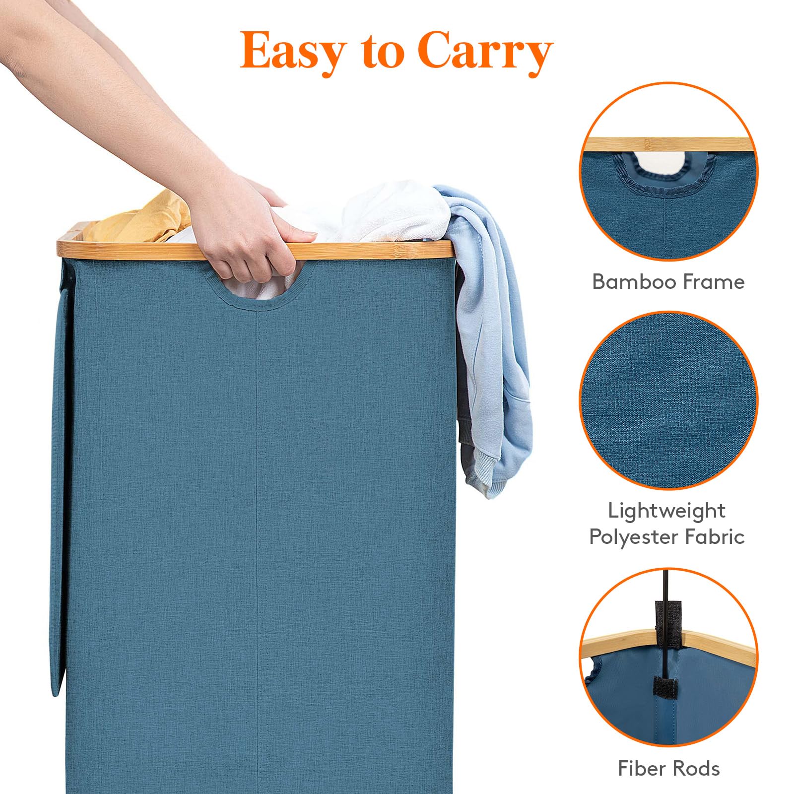 Détail Lifewit des boucles de fixation assurant maintien du sac intérieur