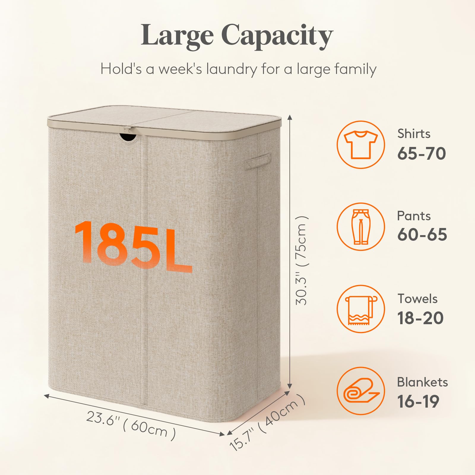 Lifewit gros plan tissu polyester résistant montrant durabilité