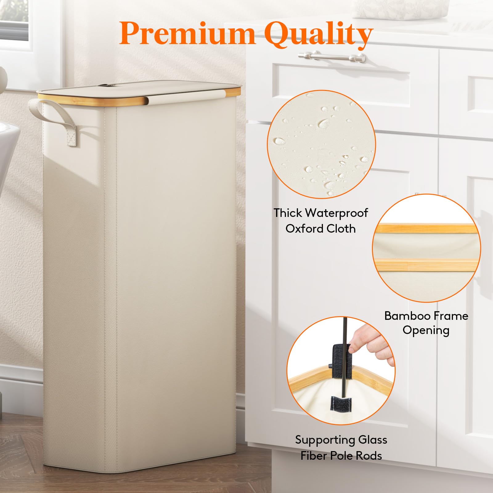 Lifewit comparaison d'échelle montrant dimensions compactes 65L