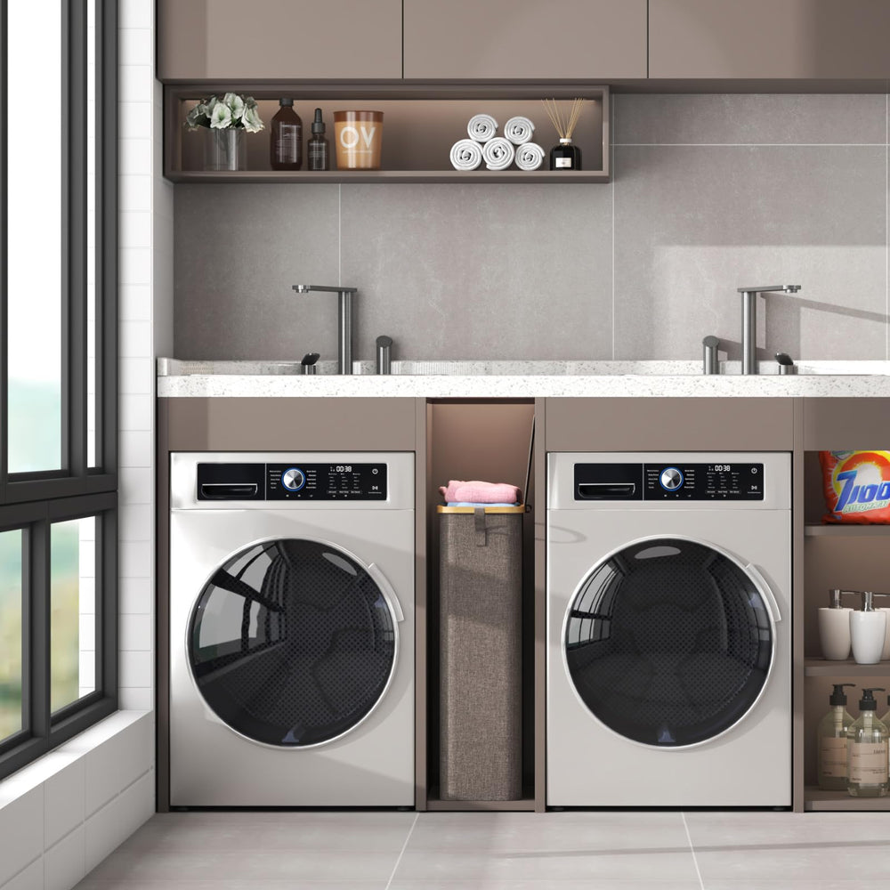 Lifewit placé dans une petite salle de bain, solution compacte