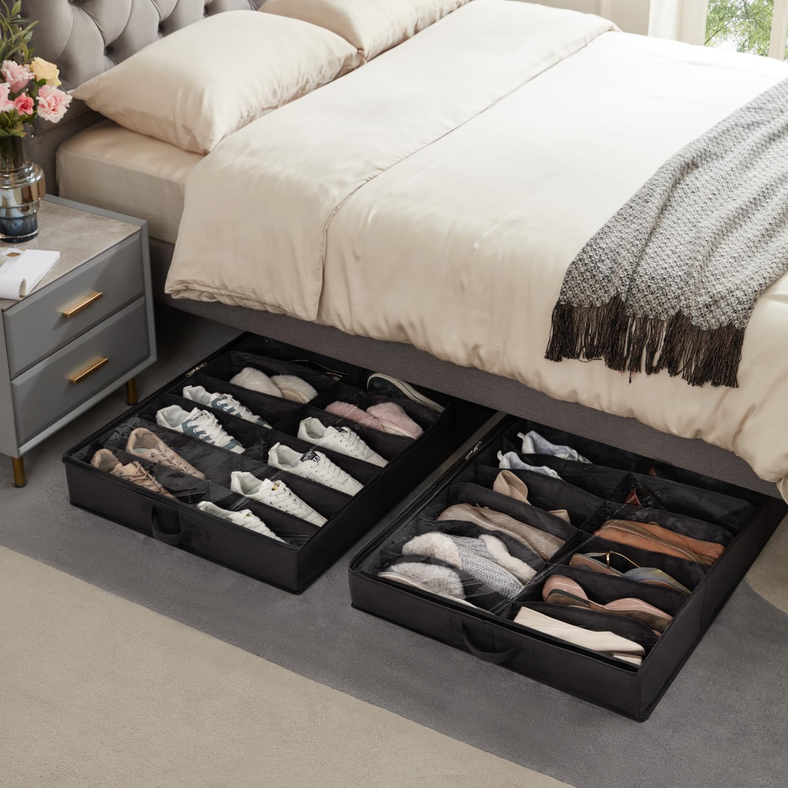 Lifewit en situation dans une chambre montrant rangement discret efficace