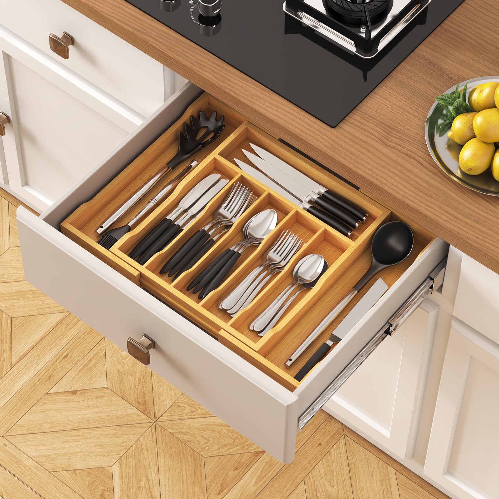 Lifewit mise en situation dans une cuisine moderne, design chaleureux intégré