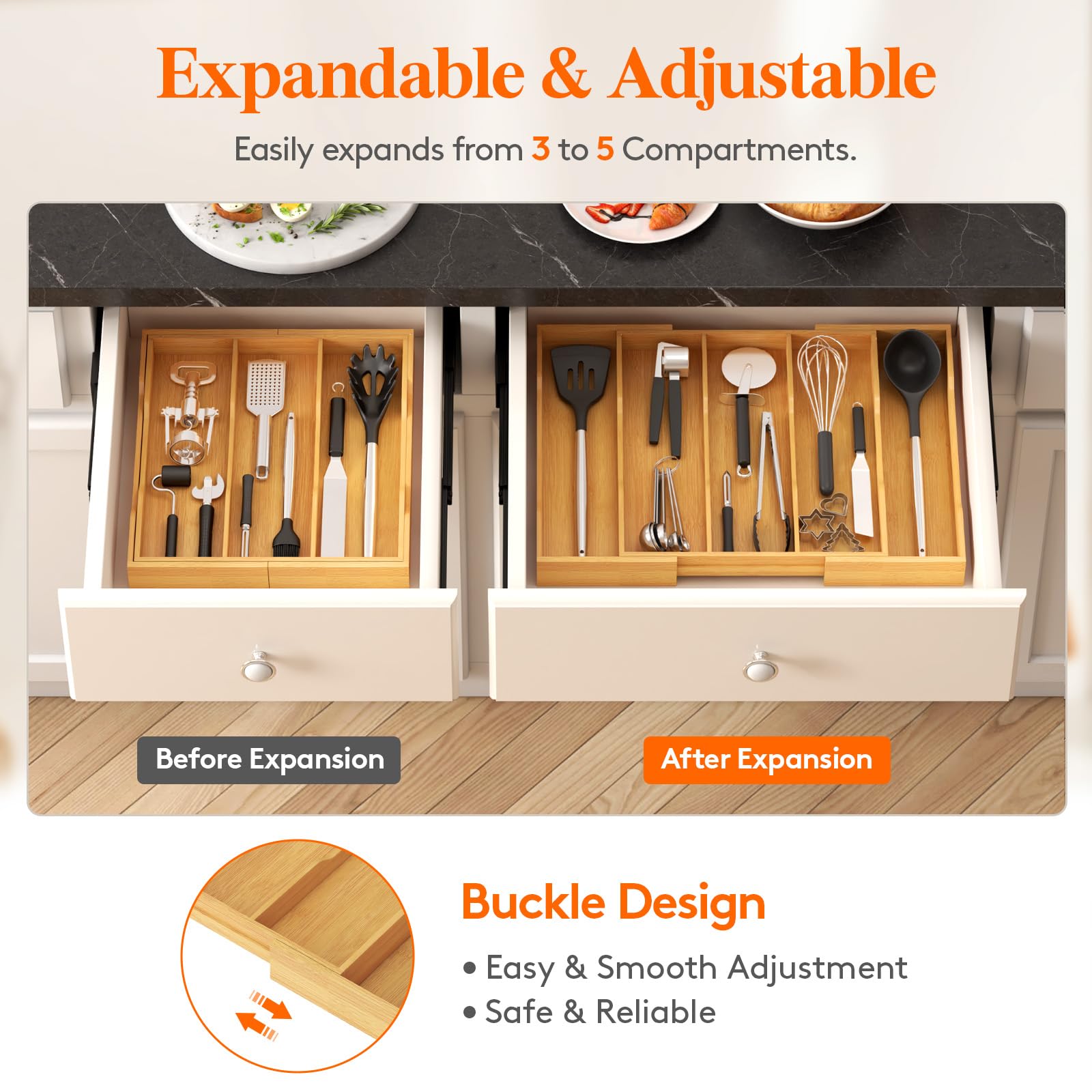Lifewit utilisé pour organiser bureau et maquillage, polyvalence visible