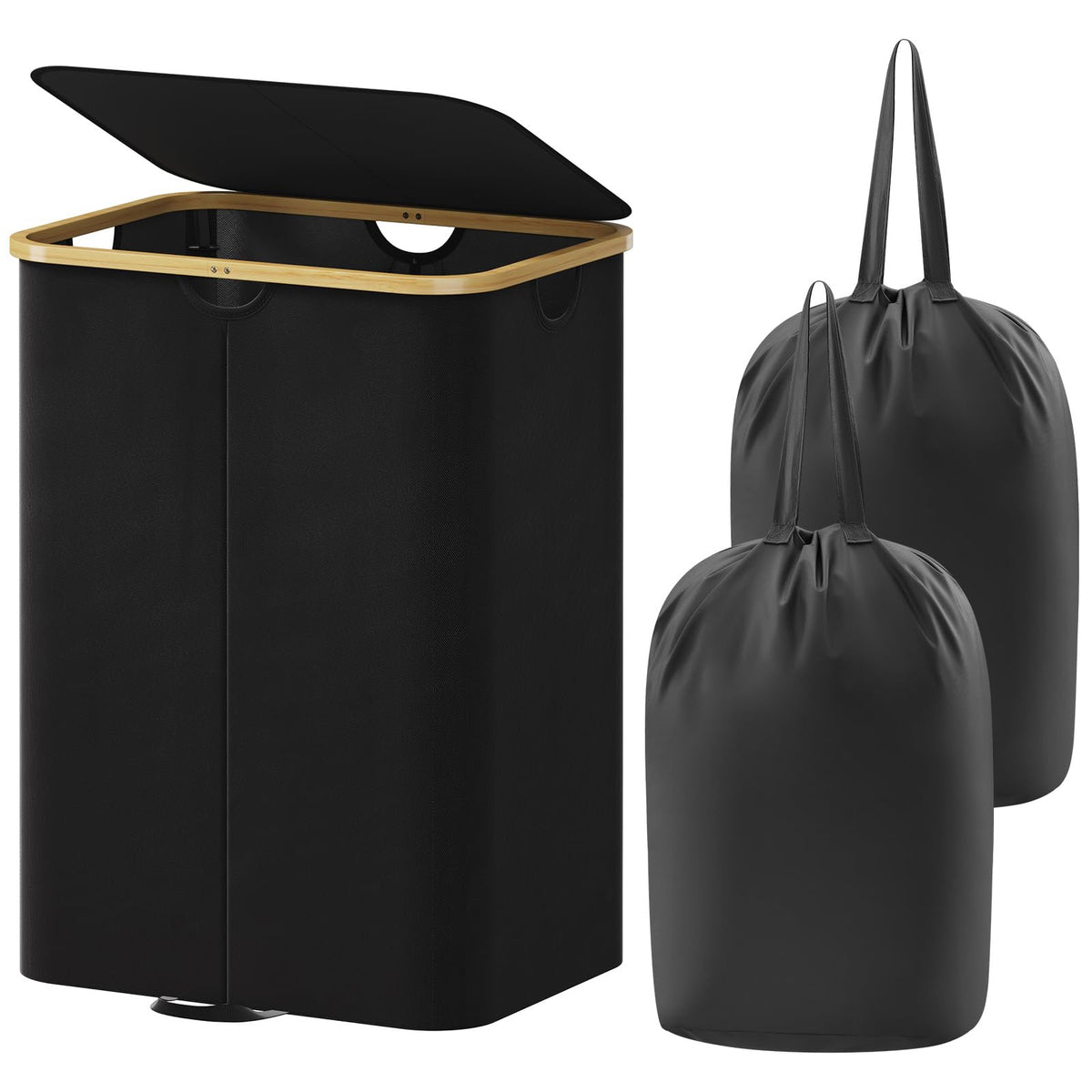 Lifewit panier face plein montrant grande capacité pratique