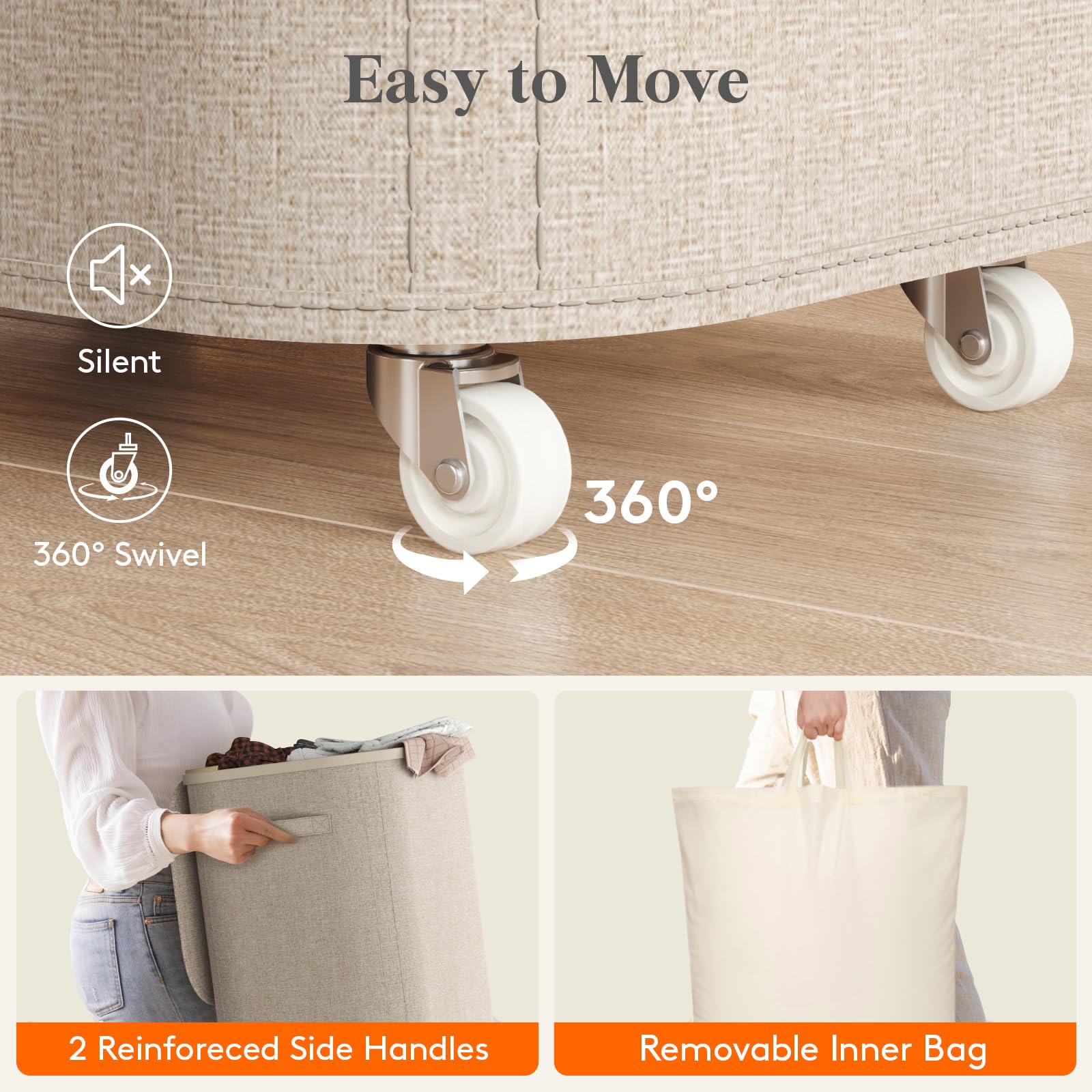 Lifewit gros plan tissu cationique résistant, durabilité renforcée