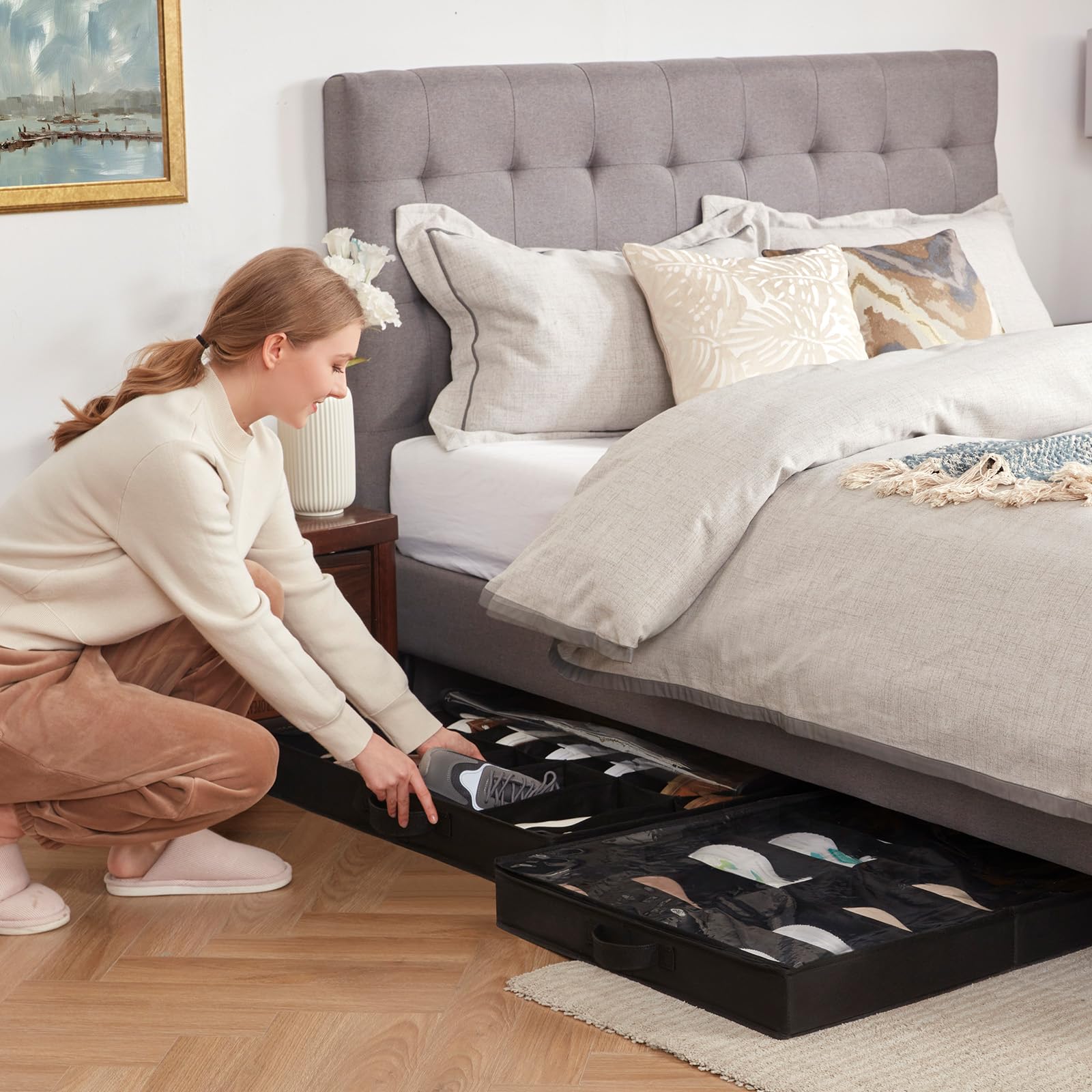 Lifewit boîte pliée à plat, rangement compact quand vide